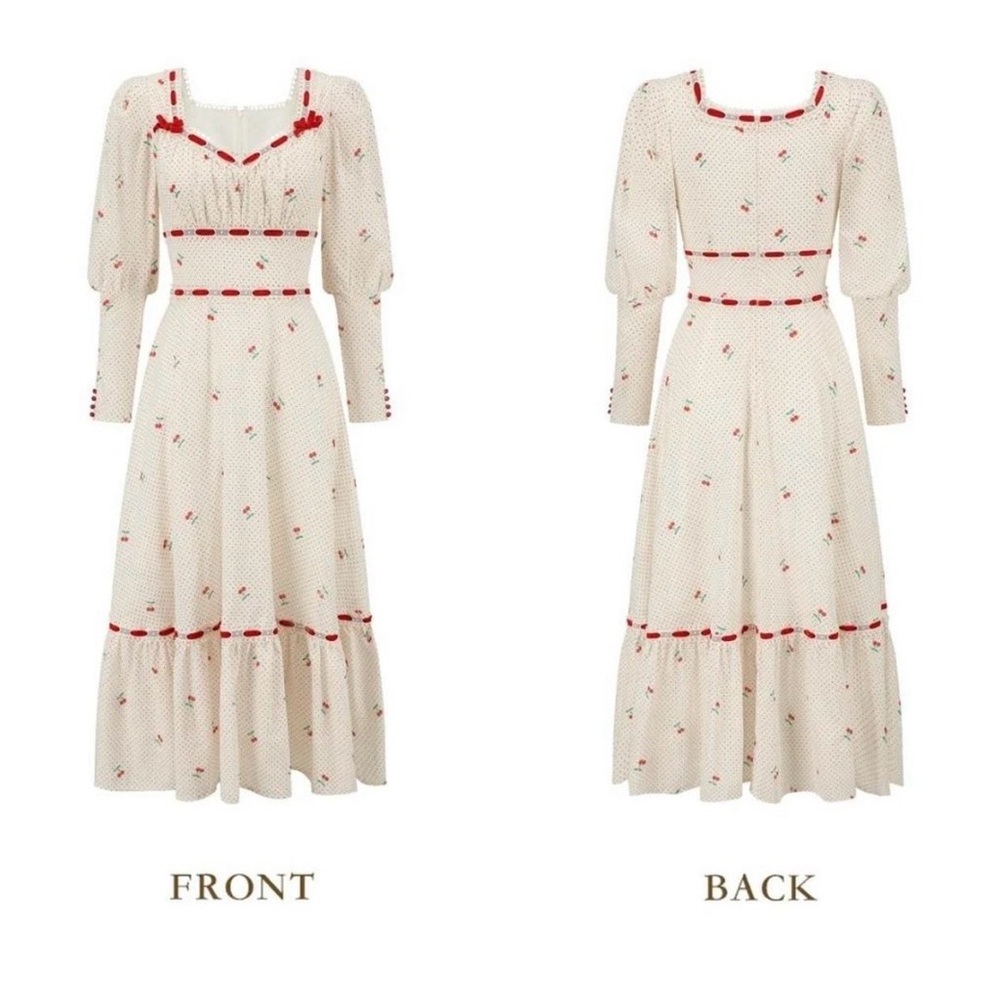 NWT Lacemade Cherry Dress - Picture 3 of 5